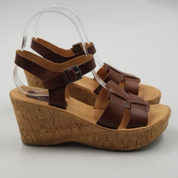 korks madera platform wedge